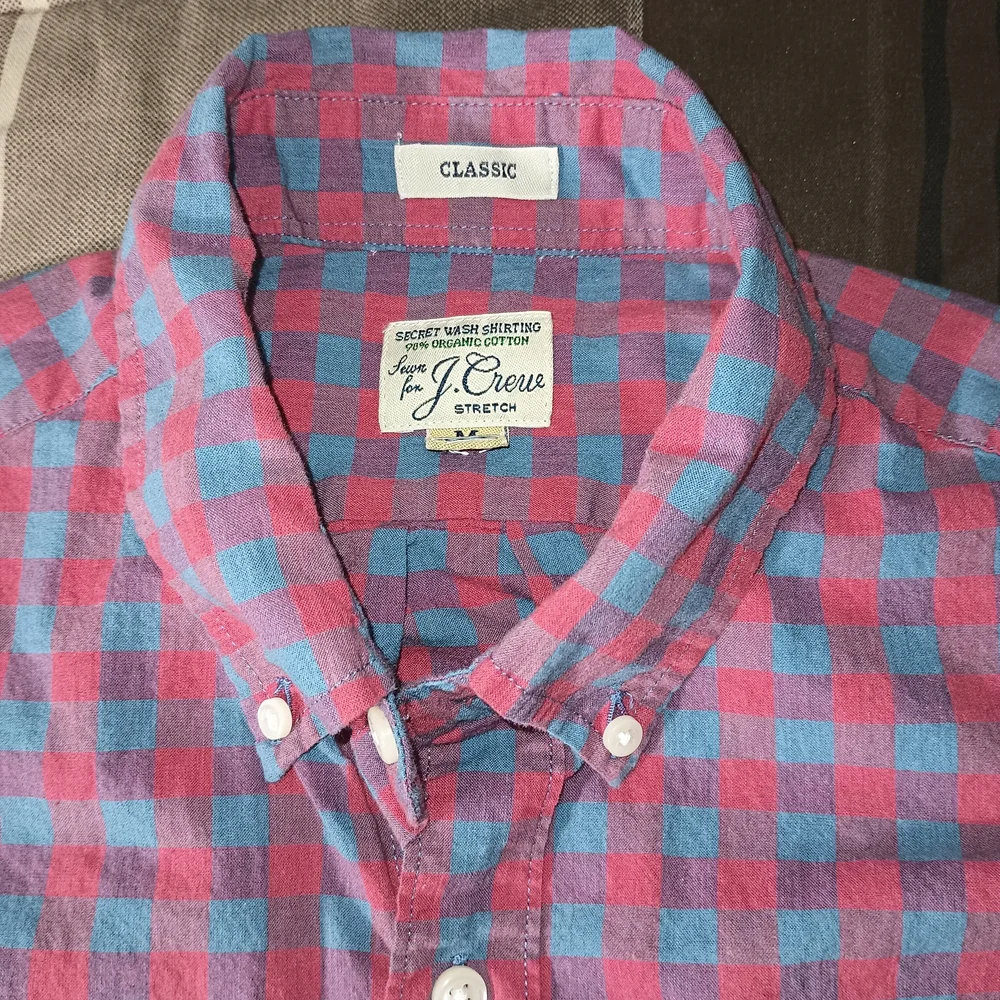 Men's J. Crew Plaid Casual Long‎ Sleeve Shirt M
